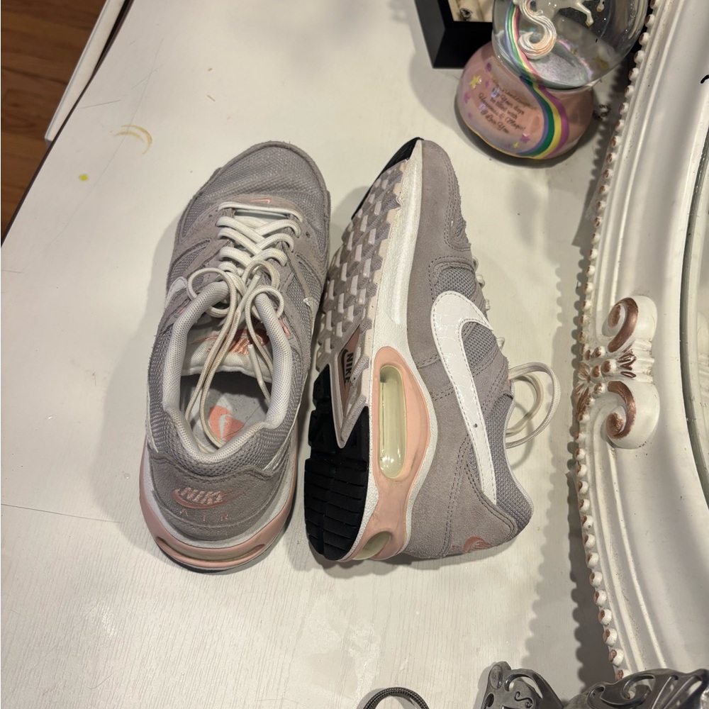 Nike Women's Gray and Pink Sneakers